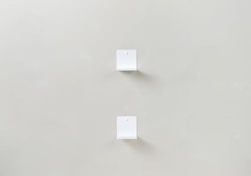 TEEbooks – 2 Mensole da Parete per Libri 12 cm | Design Invisibile e Minimalista | Porta Libri | Made in Italy | Acciaio di Qualità | Facile da Fissare a Parete