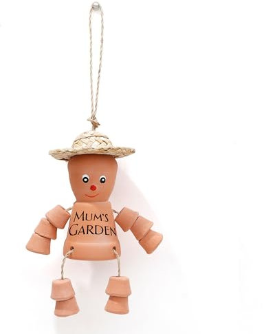 VELENTI Plant Pot Man - Garden Gift for Mum and Grandma - Perfect for Birthday and Mother's Day