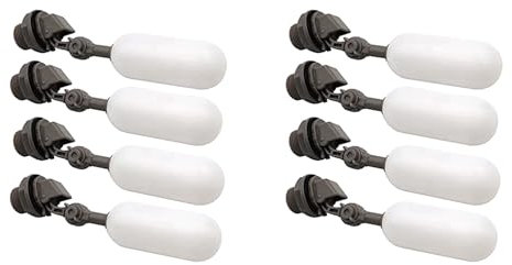 GREOHNMPAW 8Er-Pack 3/4-Wasserschwimmerventil mit Verstellbarem Arm, Kunststoff-Wasserfilter-Schwimmerkugelventil für Wassertank, Pool