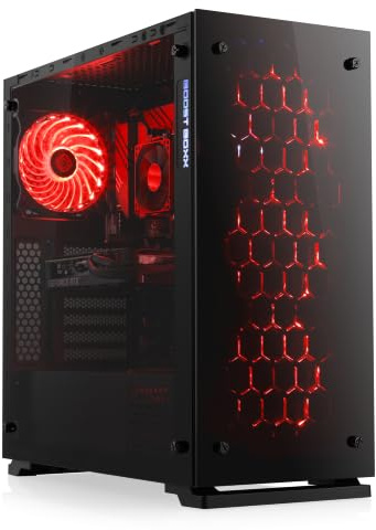 Gaming PC - AMD 5500, RTX 5060, 16 GB RAM, 1 TB SSD, WLAN, Windows 11 | Ryzen 5 6x 3.6 GHz, 8 GB VRAM, M.2 NVMe, DDR4, Wifi, Win11 Home, günstiger Computer für Zocker, Rechner zum Spielen (A12212)