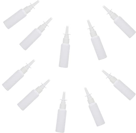 OFFIGAM Bottiglie Spray Riutilizzabili Bianche in Pe da 20 Pezzi Flaconi Spray Portatili per Viaggi e Picnic Vuoti per Cosmetici
