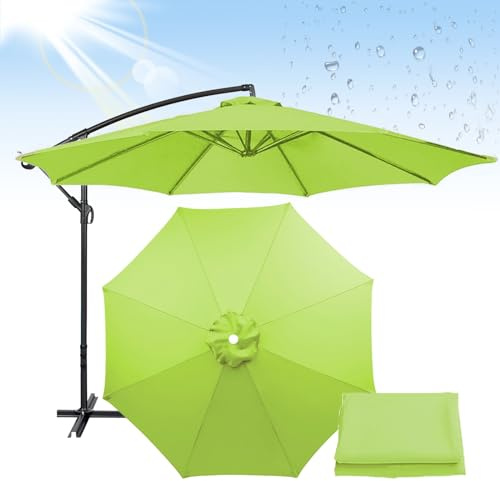 Toile de rechange pour parasol de terrasse à 6/8 bras - 200/270/300 cm - Pour jardin, cour, plage, piscine et marché