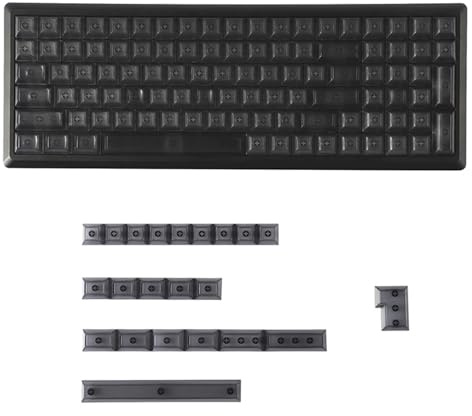 MALSSE DSA Highly Frosted Keycap Translucent Wordless 122-Key Keycaps Full Set Personalizing Mechanical Keyboards Keycap Mechanical Keyboard Keycaps