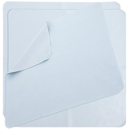 Alipis Lot de 3 Chiffons en Tissu Doux Bleu pour Nettoyer Lunettes et Écrans de Téléphone, Effet de Nettoyage Puissant, Lavables et Réutilisables