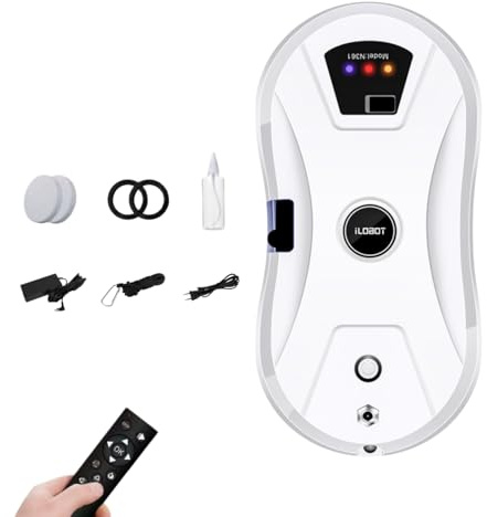 Osmo™ RoboClean Fensterputzroboter Fensterroboter mit Fernbedienung und Sicherungsseil, Saugkraft von 5600 Pa, für Innen- und Außenfenster