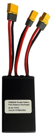 FHGSPQWM Accessoire de mise à niveau de batterie de vélo électrique 20 V 72 V 40 A Double connecteur parallèle pour décharge efficace de l'énergie solaire