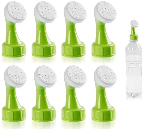 8 Pack Watering Tops for Plastic Bottles Mini Hand Bottle Top Waterers Portable Watering Sprinkler HeadsSeedling Watering and Succulent Care, Leak-Proof DIY Garden Irrigation Tool