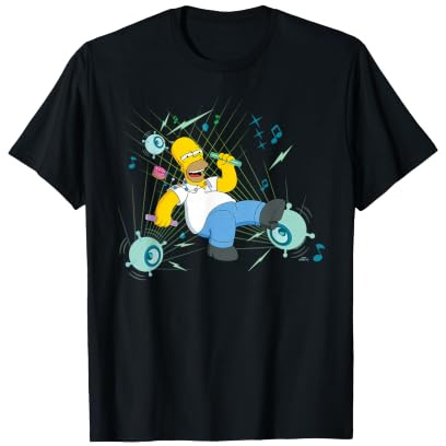 The Simpsons Homer Simpson Space Rave Dance Party Birthday Camiseta