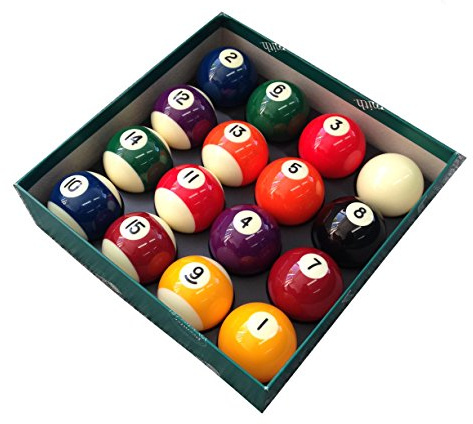 Aramith Premier prickar och ränder 5 cm poolbollar med 1 7/8 tum vit kö boll