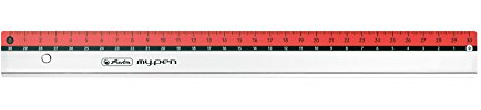 Herlitz Lineal my.pen / 30cm / Farbe: rot