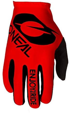 O'NEAL | Guanti Moto & Motocross | MX MTB DH FR Downhill Freeride | Materiali flessibili e durevoli, parte superiore della mano ventilata | Guanto Matrix | Adulto | Nero Rosso | Taglia L