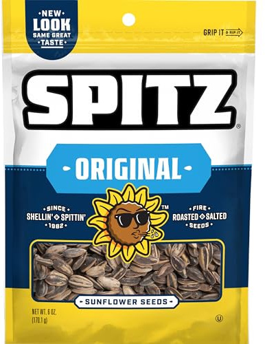 Spitz Sunflower Seeds, Salted, 6 Ounce (Pack of 9)