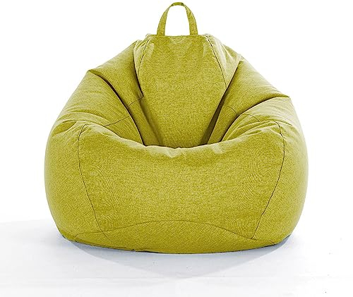 Chickwin Sitzsack ohne Füllung für Erwachsene und Kinder, Sitzkissen Bodenkissen Kissen Sessel BeanBag Sitzsäcke für Outdoor & Indoor Gaming Entspannen (Grün,XL-100x120cm)