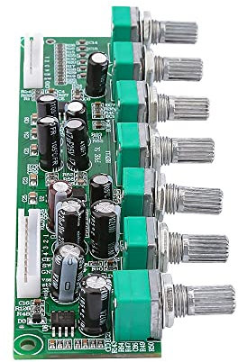 JINGERL 5.1 Heimkino Vorverstärker Tone Board 6 Kanal Unabhängige Tonsteuerung Bassfrequenz Einstellung Auto Stummschaltung DC15-35V.