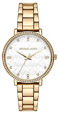 Michael Kors - Pyper Collection, Goldfarbene Armbanduhr aus legiertem Stahl für Damen MK4666