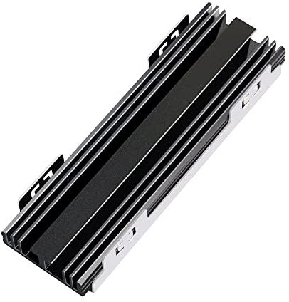 YAODHAOD M.2 Kühlkörper NVME 2280 SSD Kühler, doppelseitiger Kühlkörper mit thermischem Silikonpad für PS5 PCIE NVME M.2 SSD oder NGFF SATA M.2 SSD Computer und PC (Schwarz)