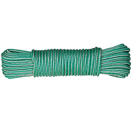 Cuerda tendedero. 1x20 MTS. Tender Ropa en Exterior o Interior. Tendedero de poleas, Acampada, Camping, jardinería. Polipropileno Trenzado. Ø 4 mm. (1x20 MTS.)