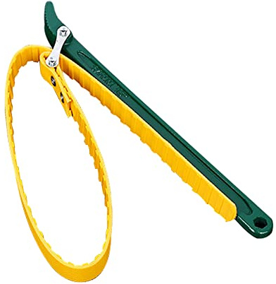 Ölfilter Bandschlüssel Gummi Mannesmann Schraubenschlüssel Ø max. 200 mm, Verstellbarer Bandschlüssel Gurtschlüssel für Rohren Jar Deckel Entfernung Auto Repair, 16 Zoll
