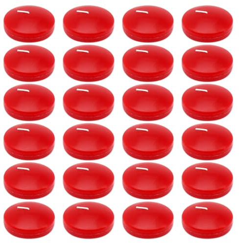 6 Hour 2 Inch Red Burgundy Floating Candles, Small Unscented Dripless Pool Water Wax Floating Candles for Cylinder Vase, Centerpiece at Wedding, Party, Pool, Holiday, 24 Packs