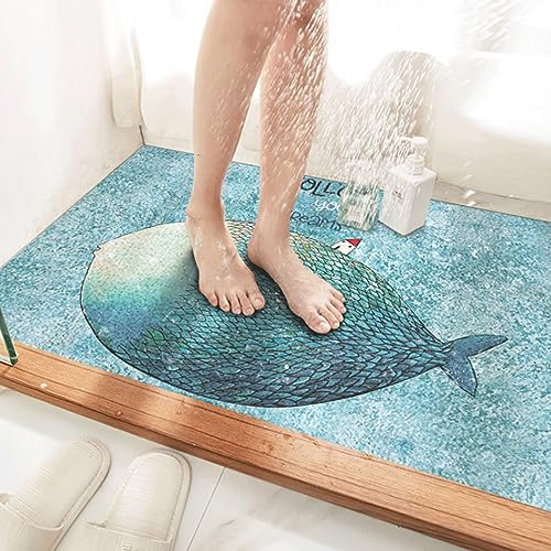 LY4U Almohadillas de Ducha Antideslizantes para Duchas al Aire Libre, Baño con Almohadilla de Baño de PVC a Prueba de Moho y Zona de Ducha Húmeda
