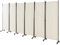 LIFEZEAL Biombo Plegable de 6 Paneles para Interior y Exterior, Divisor de Pie con 14 Ruedas, Pared Tabique, Estructura Metálica, Protección de la Intimidad, Separador de Espacios (Beige)