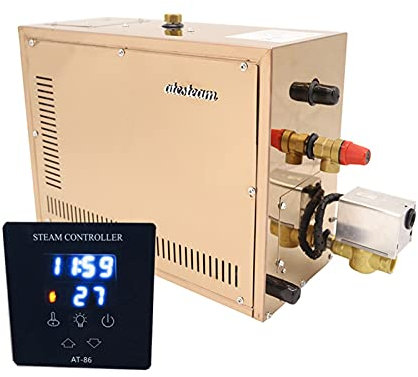 Kits de sauna 3kw, 4,5 kW Générateur de vapeur automatique en acier inoxydable ménage à la vapeur de sauna à la vapeur machine de bain à vapeur for la chambre spa Contrôleur numérique Machine portativ