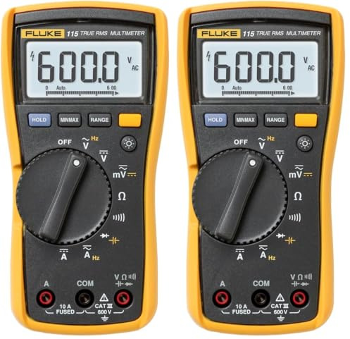 Fluke Industrial 115 True Rms Multimeter (Pack of 2)