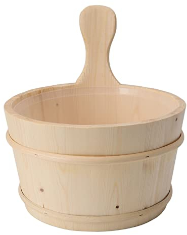 Set di Mestoli per Secchio per Sauna in Legno Accessori per Sauna Resistenza Alle Alte Temperature Vasca da Bagno per Massaggi in Piscina per Sauna in Legno Applicabile