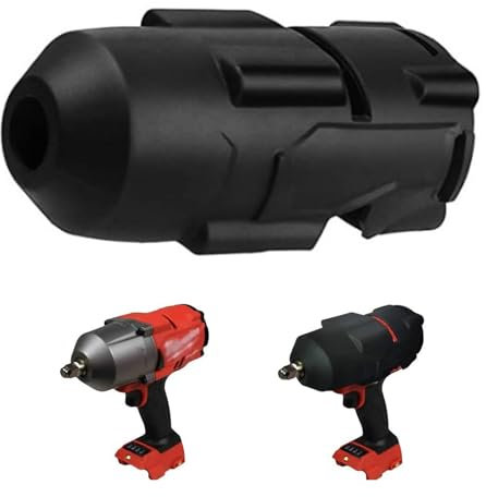 GIONAR High Torque Impact Wrench Boot for Milwaukee M18, Protective Rubber Boot Cover for M18 1/2 Fuel Impact Wrench 2767-20/2863-20 (Black)