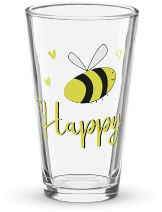 Bee Happy Shaker bicchiere da pinta