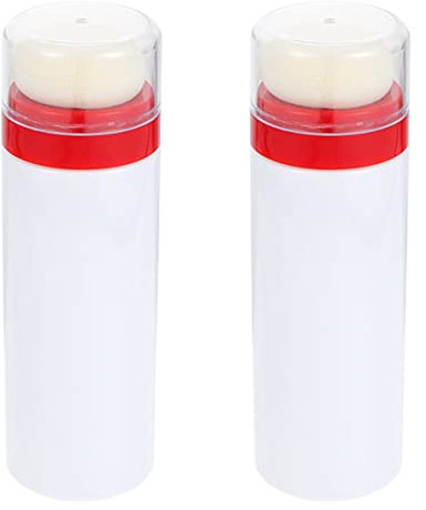 VICASKY 6 Stk Puderquaste Pufferflasche kleinkind puffs Spender Bebe Abs Talk Babypuder dosierer Babypuderbehälter Vorratsflasche für Säuglingspulver Vorratsflasche für Pulver Plastik Weiß