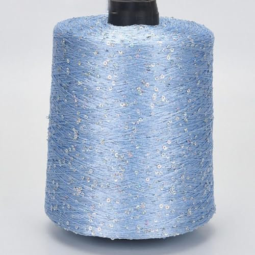 500g Häkelgarn zum Stricken mehrfarbiges Paillette-Garn mit Pailletten Summer Ice Silk Mercerisiertes Garn A-10