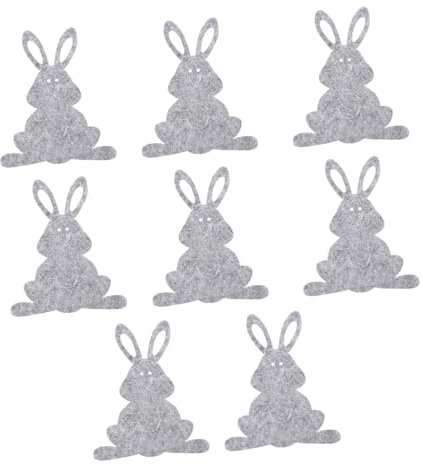 OFFSCH Bestecktasche Filz Osterhase Geschirrhalter Ostertischdeko Gabeltasche Tischdekoration