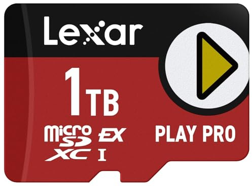 Lexar - Tarjeta microSD Express Play Pro, UHS-I, C10, U3, V30, Full HD, vídeo 4K, hasta 900/600 MB/s, Compatible con Nintendo Switch 2, ASUS ROG Ally, Steam Deck, Dispositivos de Juego