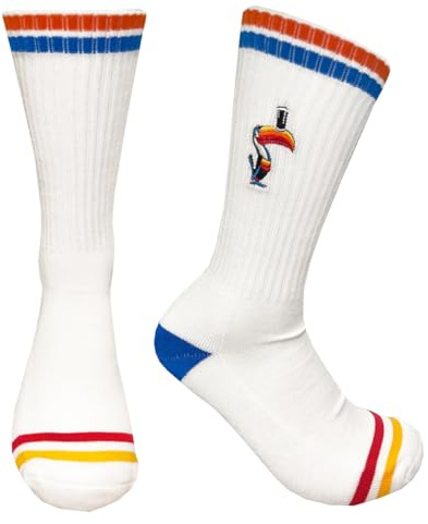 Traditional Craft Guinness - White Socks with Multicoloured Detailing - G9401-4/7