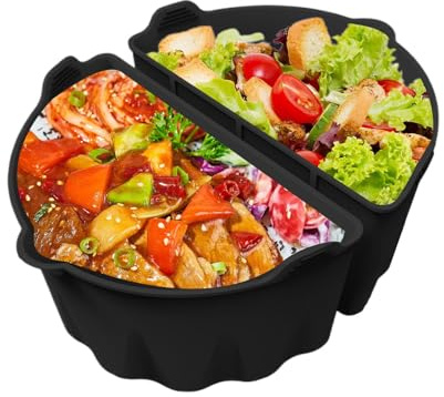 Derwrtup Silicone Slow Cooker Liner, Oval Shape, Dishwasher Safe, Reusable Silicone Slow Cooker Divider - For Soup, Tomato, Chicken