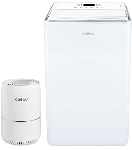 Daitsu - Deshumidificador Aral ADD-20XB | Alta Capacidad 20L/día | Silencioso y Eficiente Clase A | Control de Humedad Ajustable y Drenaje Continuo |Purificador de Aire Holly incluido como Obsequio