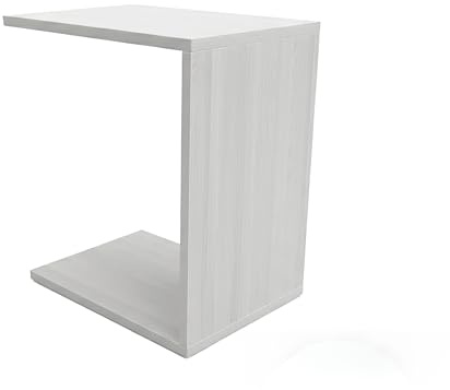 PEGSEN Beistelltisch C-Form Ahorn 45×30×50 cm | Moderner Couchtisch klein für Sofa & Couch | C Tisch in Holzoptik | Schmaler Ablagetisch ohne Rollen | Kleiner Tisch für Wohnzimmer & Balkon