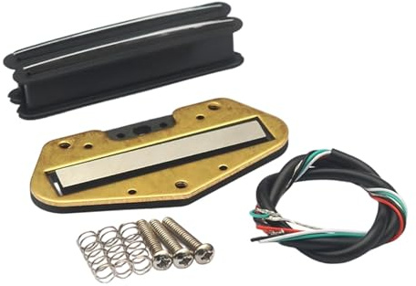 LRXFPIYF 2 Stück Gitarren Tonabnehmer Mini Humbucker Doppelspulen Coil Pickup Zur Aufwertung Gitarren mit Allen Bauteilen Und Klarer Klangübertragung für, Schwarz