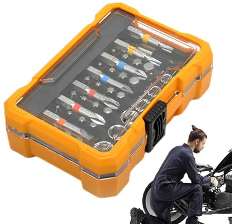 Set di punte magnetiche | 50 Pezzi Punta Magnetica Acciaio Con Conservazione,Kit Punte Per Cacciavite,Per Vetro Mattone Cemento Granito Legno Piastrelle Metallo Pietra