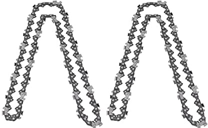 2 chaînes de tronçonneuse 40 62DL, ensemble de lames de en acier allié avec pas de 3/8 pouce et épaisseur de 0,050 pouce, chaîne de remplacement à rapide pour la (1862 nœuds)