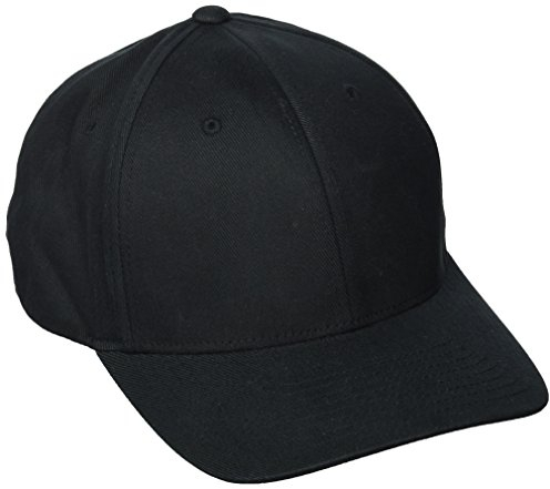 Flexfit ® Fullcap 6 Panel Baseballcap mit geschlossener Rueckseite und Elasthananteil in 13 Farben und 2 Groessen Schwarz, L/XL