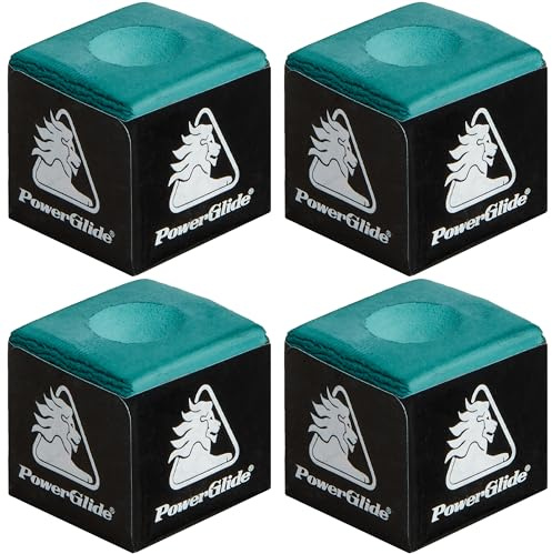 Powerglide - Set di 4 Gessetti per Stecca da Biliardo Unisex