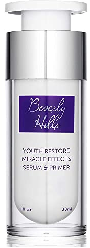 Beverly Hills Primer for Face Makeup - Pore Minimizer & Uneven Skin Tone Reducer | Makeup Primer with Anti Aging Ingredients that Hydrates & Moisturizes skin, 1 Fl. oz (120 days supply)
