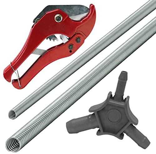 Werkzeug Montage Set Rohrschere + Kalibrierer Entgrater + Außen und Innen Biegefeder für Mehrschicht Alu Verbundrohr mit 16 mm Millimeter Rohr Aussendurchmesser AL PEX Rohrschneider