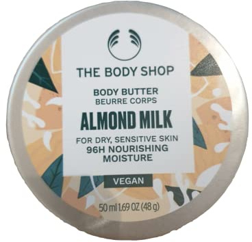 THE BODY SHOP Beurre de lait d'amande pour peaux sèches et sensibles : 96 heures d'hydratation, 50 ml