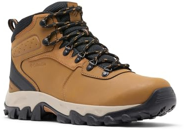 Columbia Mens Newton Ridge Plus II Waterproof Hiking Boot, Elk/Black, 11 Wide