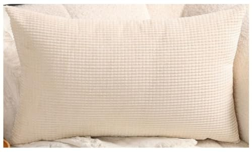 Stretch Sofa Kissenbezug 40x60/50x70 Kissenbezüge 60x70, Kuschelkissen Bezug Zierkissenbezug Dekokissen Sofakissen mit Reißverschluss Kissenhülle 50x80 Dekorative ( Color : Beige , Size : 50x60 cm )