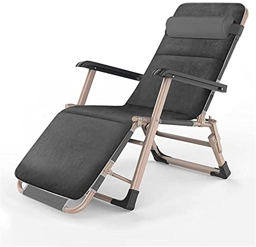CCYENG Schwerelosigkeits-Relax-Liegestuhl, klappbare Liege-Gartenstühle, Sonnenliege, mit Wattepad, für Strand, Terrasse, Garten, Camping im Freien