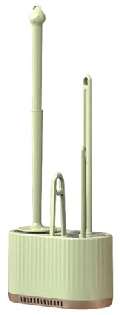 Basaza Klobürste Avocado Grün Toilettenbürste 4 in 1 WC Bürsten & Halter Green Stuff in Badezimmer WC Bürstengarnitur Stehend oder zur Wandmontage Bathroom Accessories Bad Must Have WC Brush